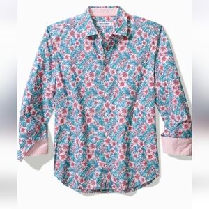 Tommy Bahama Island Zone Sarasota Stretch All  Button-down Dress Shirt XXL nwt